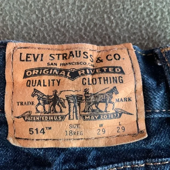 Men’s Levi’s 514 slim straight jeans. Washed, never worn. Size 29 x 29 - Picture 6 of 7